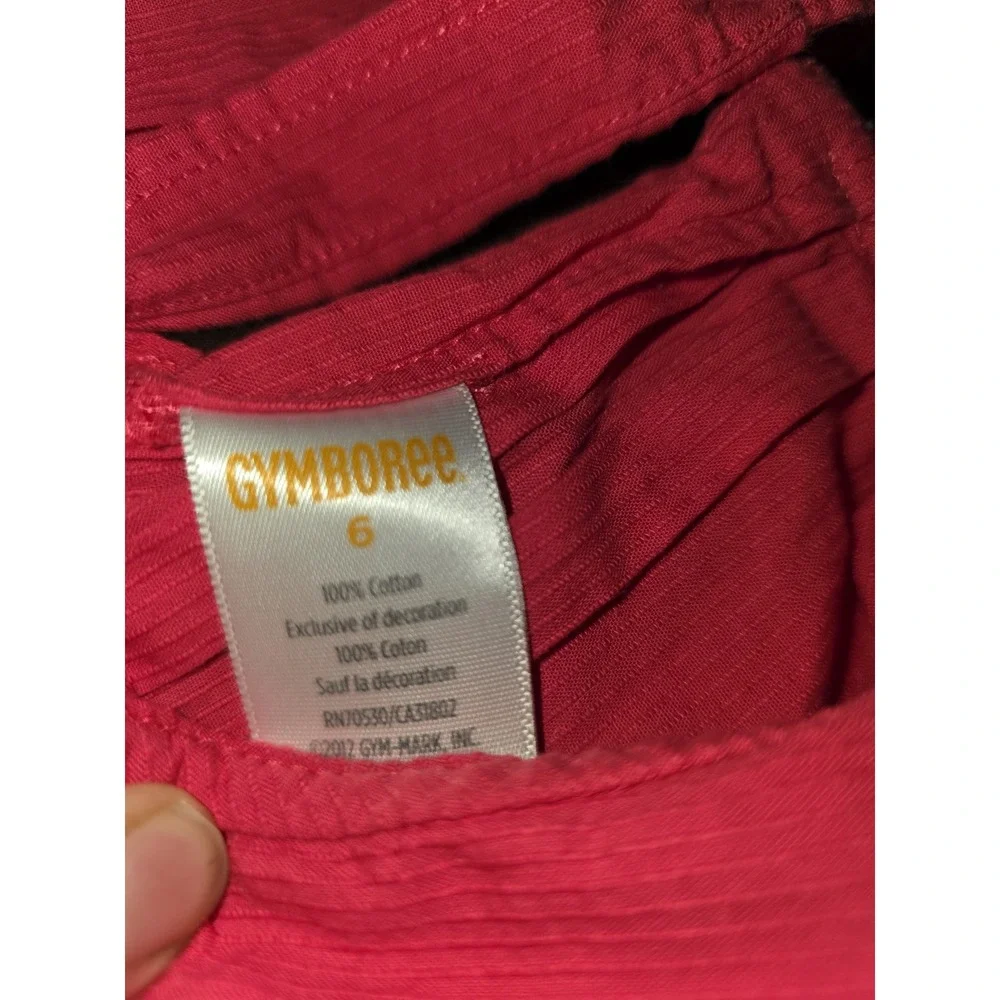 Gymboree‎ blooming nautical pink tank size 6 floral shorts size 5
